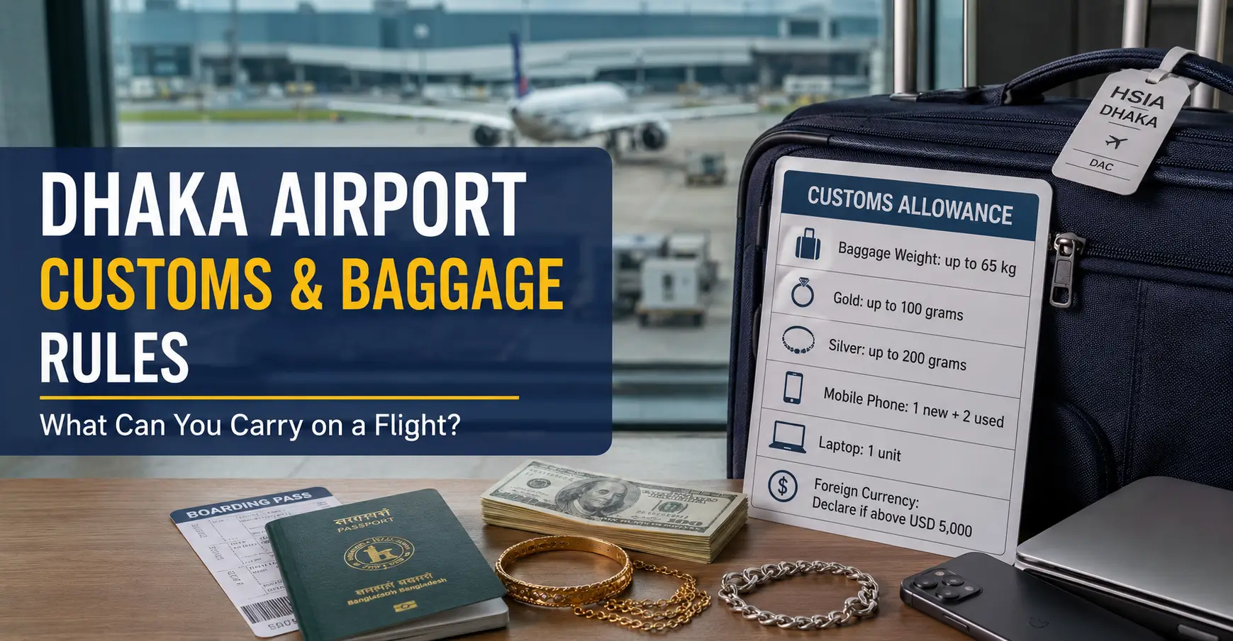Dhaka Airport Customs and Baggage Rules: What Can You Carry on a Flight?